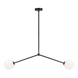 Novo Globe Pendant 2 Light Black Opal