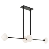 Novo Linear Suspension Black Opal Glass By Matteo 