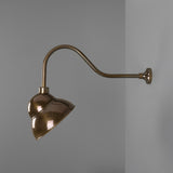 Novo Outdoor Sign Light - Antique Brass