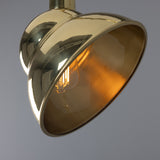 Novo Outdoor Sign Light - Polished Brass