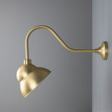 Novo Outdoor Sign Light - Satin Brass
