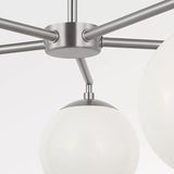 Nube Five Light Chandelier Brushed Nickel By Generation Lighting - Detailed View1