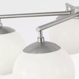 Nube Five Light Chandelier Brushed Nickel By Generation Lighting - Detailed View2