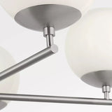 Nube Five Light Chandelier Brushed Nickel By Generation Lighting - Detailed View3