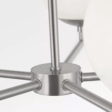 Nube Five Light Chandelier Brushed Nickel By Generation Lighting - Detailed View4
