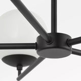 Nube Five Light Chandelier Midnight Black By Generation Lighting - Detailed View1