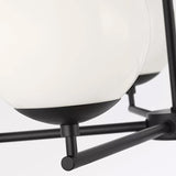 Nube Five Light Chandelier Midnight Black By Generation Lighting - Detailed View4