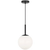 Nube One Light Pendant Midnight Black By Generation Lighting 