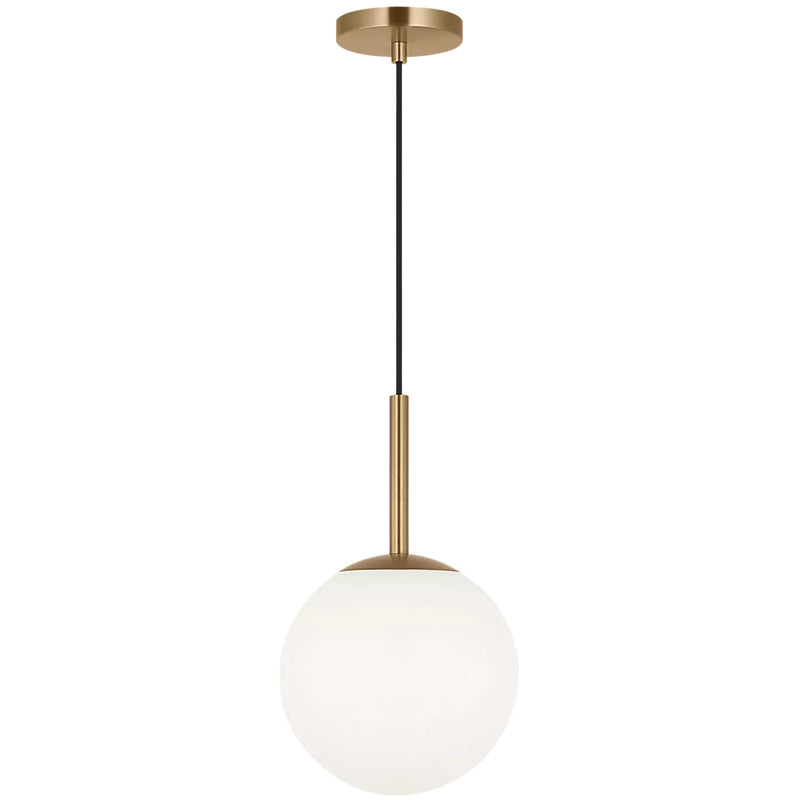 Nube One Light Pendant Satin Brass By Generation Lighting