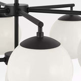 Nube Ten Light Chandelier Midnight Black By Generation Lighting - Detailed View1