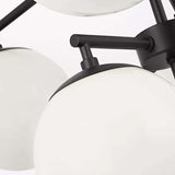 Nube Ten Light Chandelier Midnight Black By Generation Lighting - Detailed View2