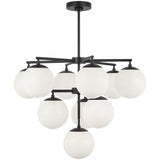 Nube Ten Light Chandelier Midnight Black By Generation Lighting 