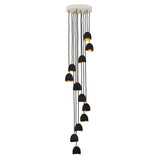 Nula Large Multi Tier Pendant - Shell Black - by Hinkley