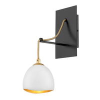Nula Medium Single Light Sconce - Shell White - by Hinkley