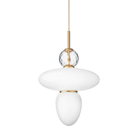 Satin Brass/Opal Rizzatto 43 Ceiling Light by Nuura