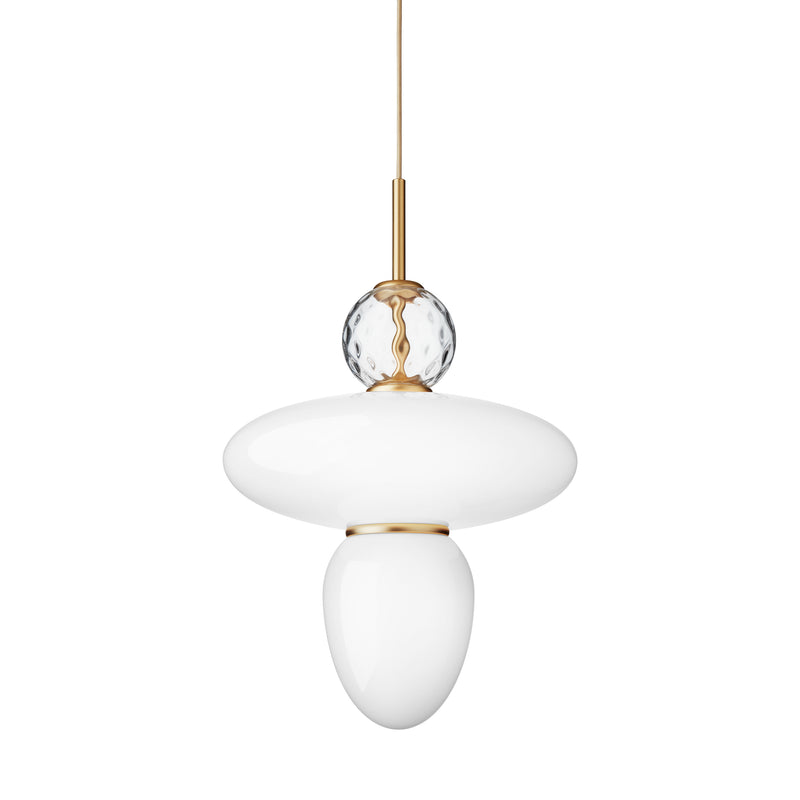 Satin Brass/Opal Rizzatto 43 Ceiling Light by Nuura