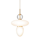 Satin Brass/Opal Rizzatto 43 Ceiling Light by Nuura