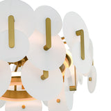 Nuvola LED Chandelier Gold By Eurofase Detailed View 