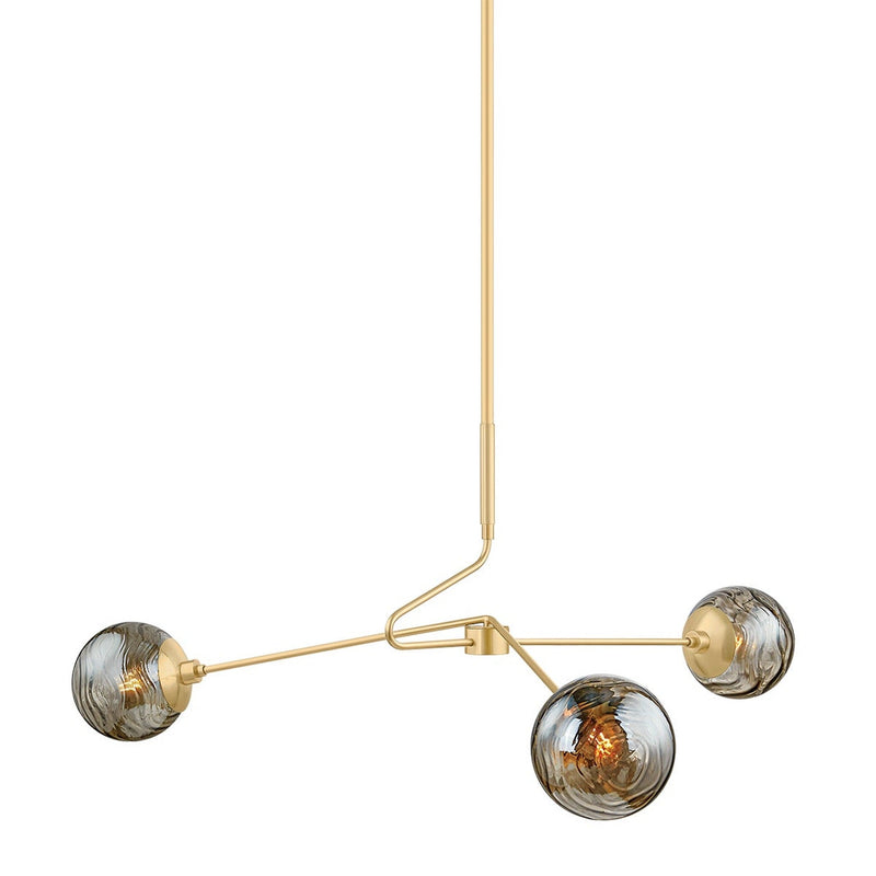 Nyla Chandelier - Aged Brass