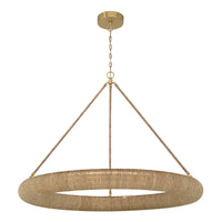 Oakley 48'' Integrated LED Soft Gold Chandelier by Crystorama