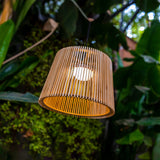 Okinawa Rechargeable Pendant Light - lit in a garden