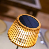 Okinawa Solar Table Lamp - solar panel close-up