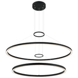 O Hara 2 Tier Suspension Medium Matte Black By Matteo- Front View