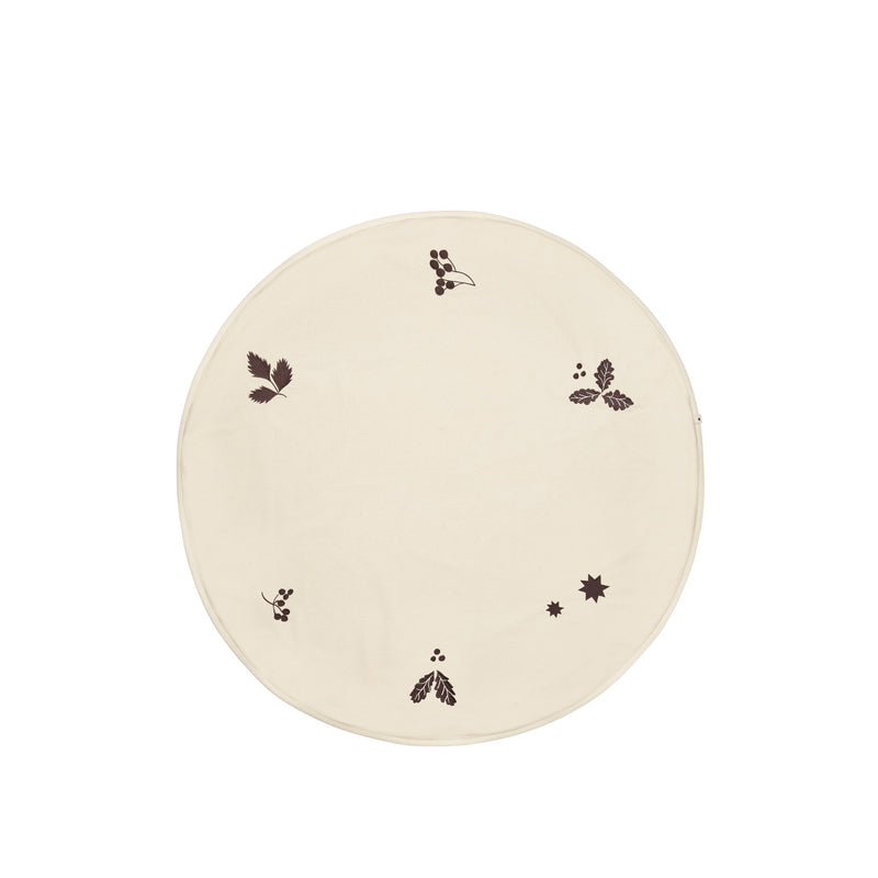 Oak Christmas Tree Blanket - Round by Ferm Living