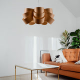 Oak Medium Skala Pendant Light by Traum in Living Room