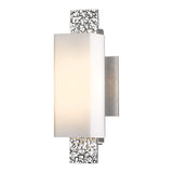 Oceanus 1 Light Wall Sconce, shown in Sterling, by Hubbardton Forge