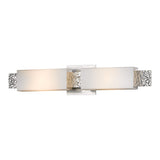 Oceanus Vanity Light 2 Light, shown in Vintage Platinum, by Hubbardton Forge