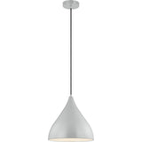 Oden Pendant — 14", Matte Grey, Matte Grey