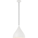 Oden Pendant — 14", Matte White, Matte White
