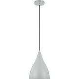 Oden Pendant — 9", Matte Grey, Matte Grey
