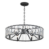 Odeon Chandelier Black by Maxim Lighting
