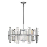 Odette Medium Convertible Drum Chandelier - Polished Nickel - by Fredrick Ramond
