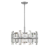 Odette Medium Convertible Drum Chandelier - Polished Nickel - by Fredrick Ramond