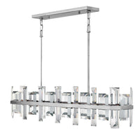Odette Medium Eight Light Linear - Polished Nickel - by Fredrick Ramond