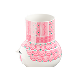 Bjørn Wiinblad Olga Vase, Pink, H: 5.9" By Bjorn Wiinblad