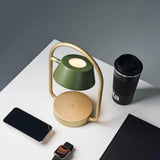 Olive Green Olo Ring Portable Table Lamp by Seed Design