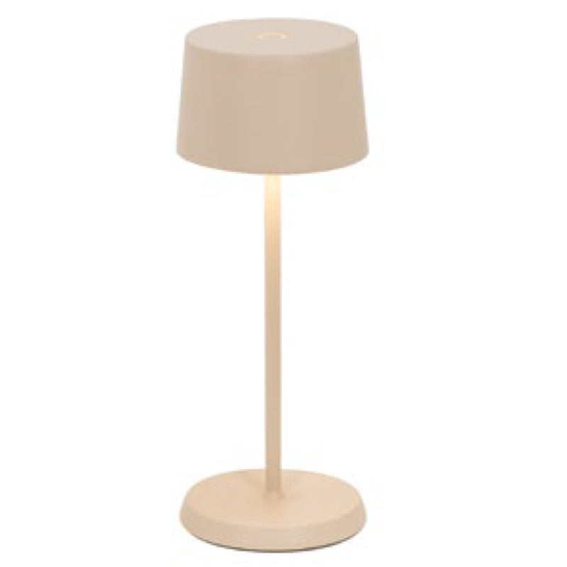 Olivia Micro Portable Table Lamp Sand By Zafferano