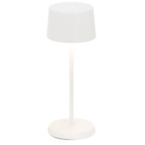 Olivia Micro Portable Table Lamp White By Zafferano