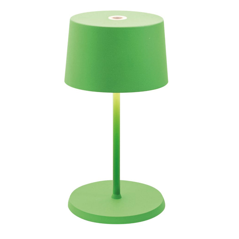 Olivia Pro Mini Portable Lamp Green By Zafferano