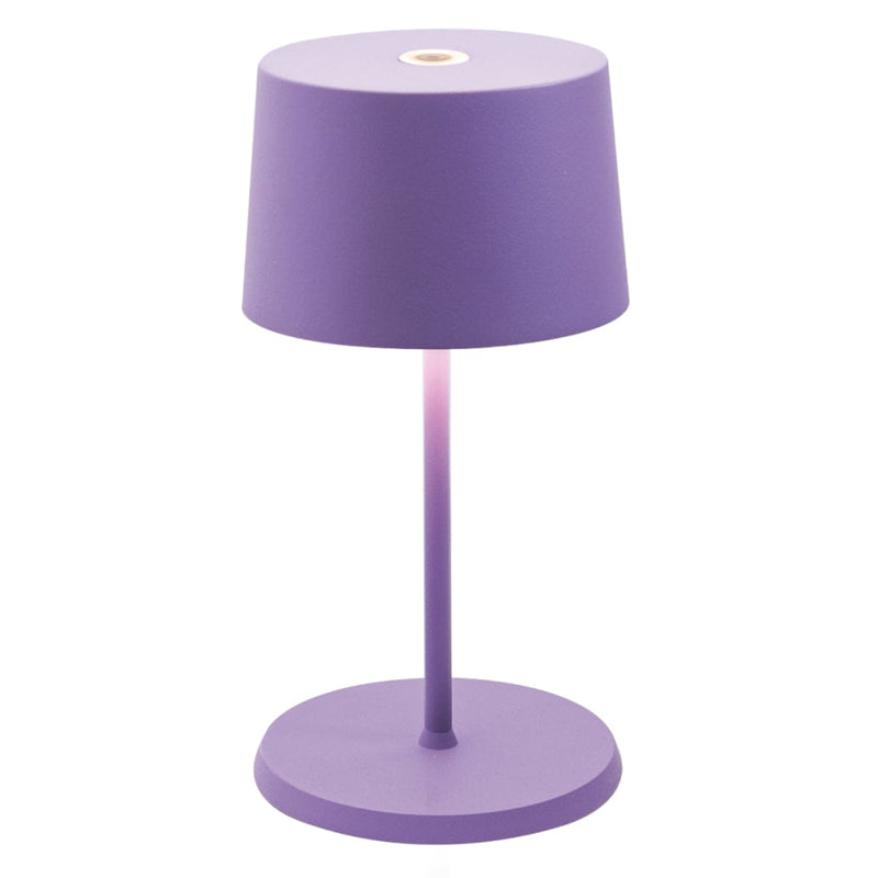 Olivia Pro Mini Portable Lamp Lilac By Zafferano