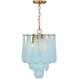 Ollie 4 Light Pendant Blue By Crystorama - With Light