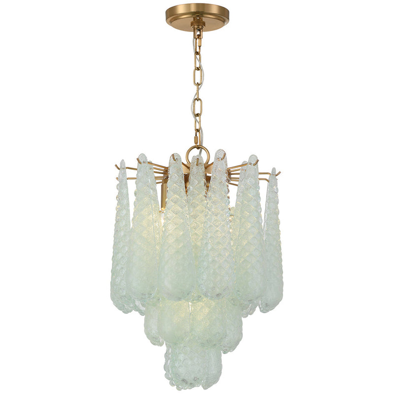 Ollie 4 Light Pendant Green By Crystorama