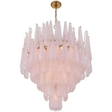 Ollie Chandelier 21 Lights Blush By Crystorama - Down View