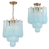 Ollie Semi Flush Blue By Crystorama - Alt View