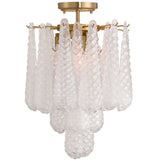 Ollie Semi Flush Clear By Crystorama - With Light