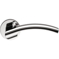Olly Door Lever in Polished Chrome by Colombo Design